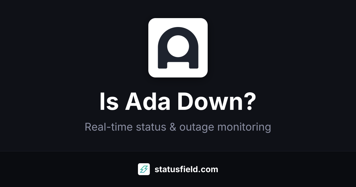 Ada Dashboard Status — Live Health & Uptime