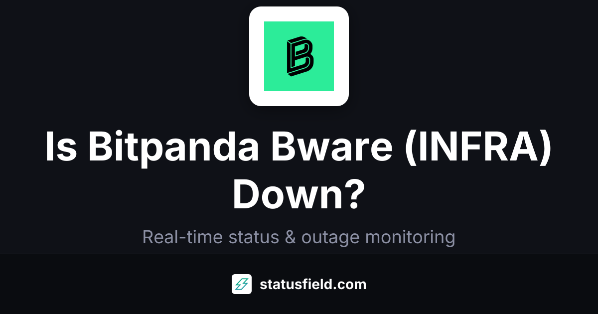 Bitpanda Bware (INFRA) Status — Live Health & Uptime