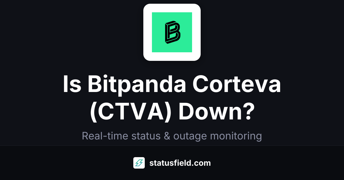 Bitpanda Corteva (CTVA) Status — Live Health & Uptime