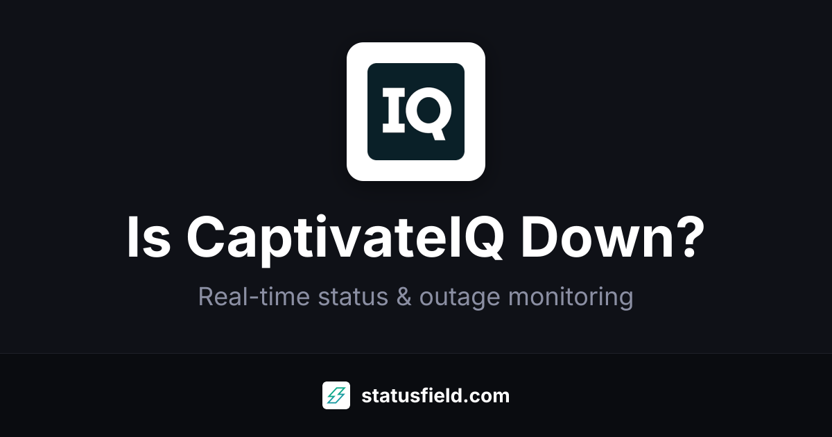 CaptivateIQ Payouts Status — Live Health & Uptime