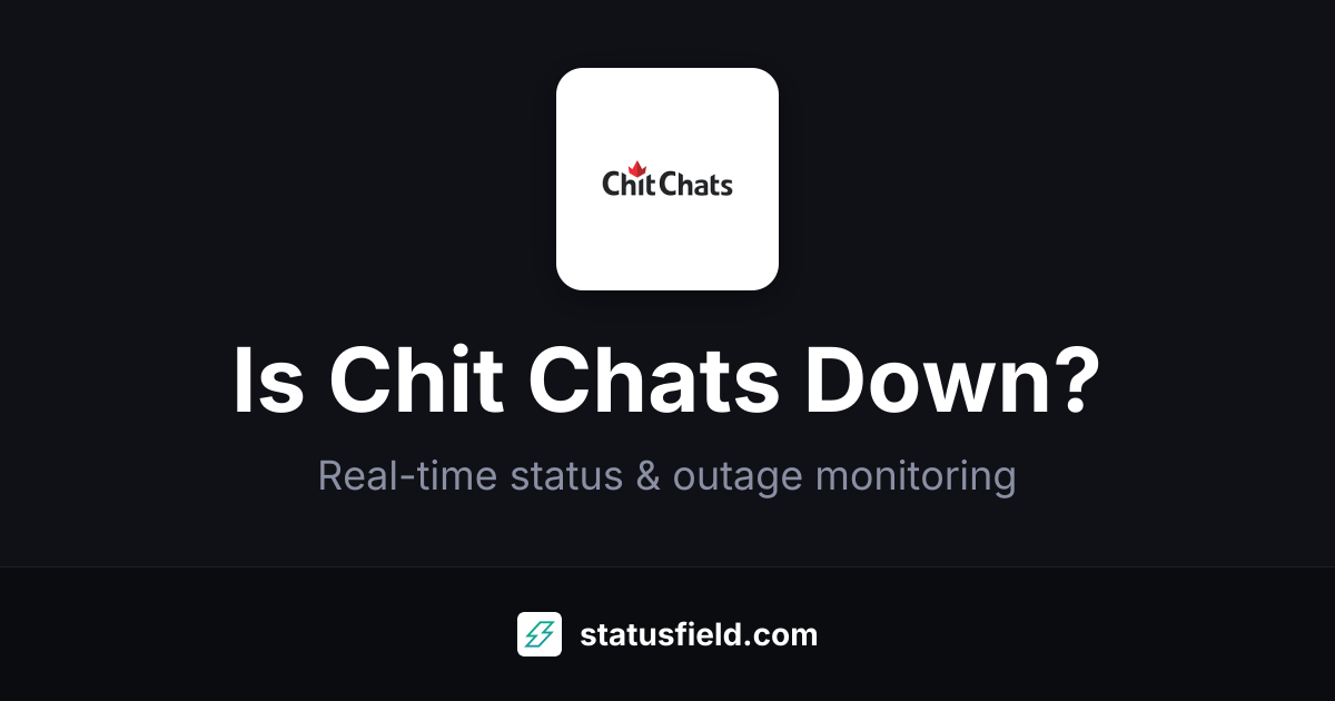 Is Chit Chats Down? Check Live Status & Outage History