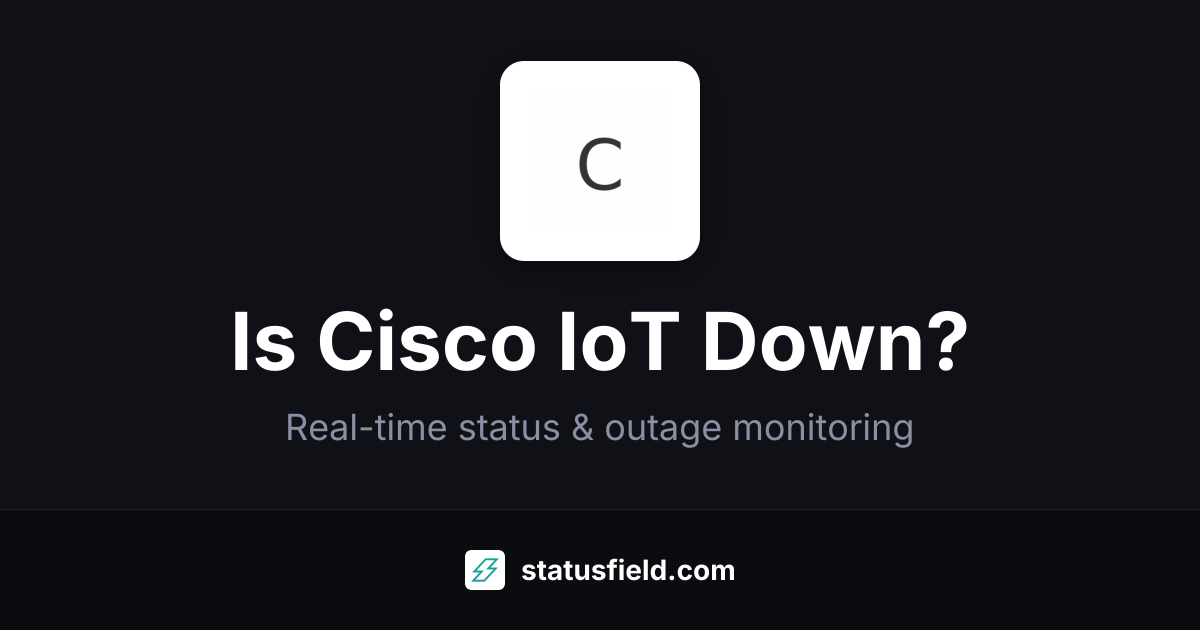 Cisco IoT US Status — Live Health & Uptime