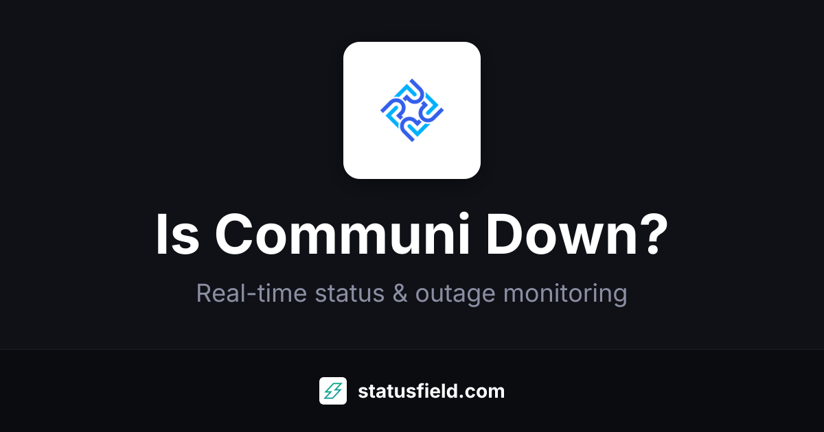 Is Communi Down? Live Status & Outages | Statusfield