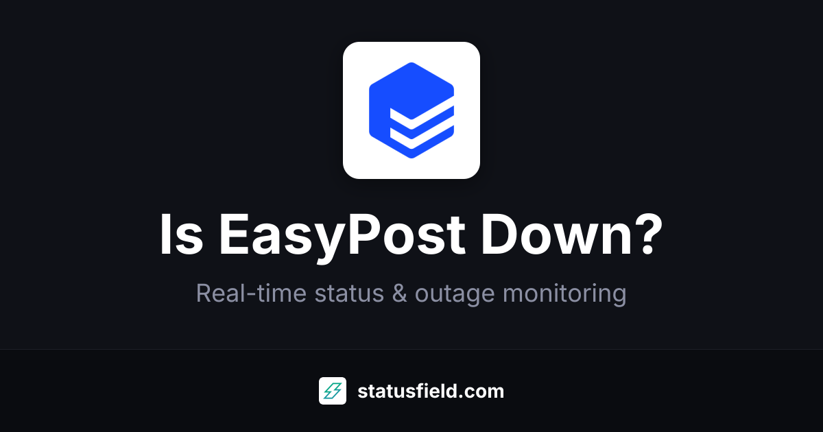 EasyPost Tracking Status — Live Health & Uptime