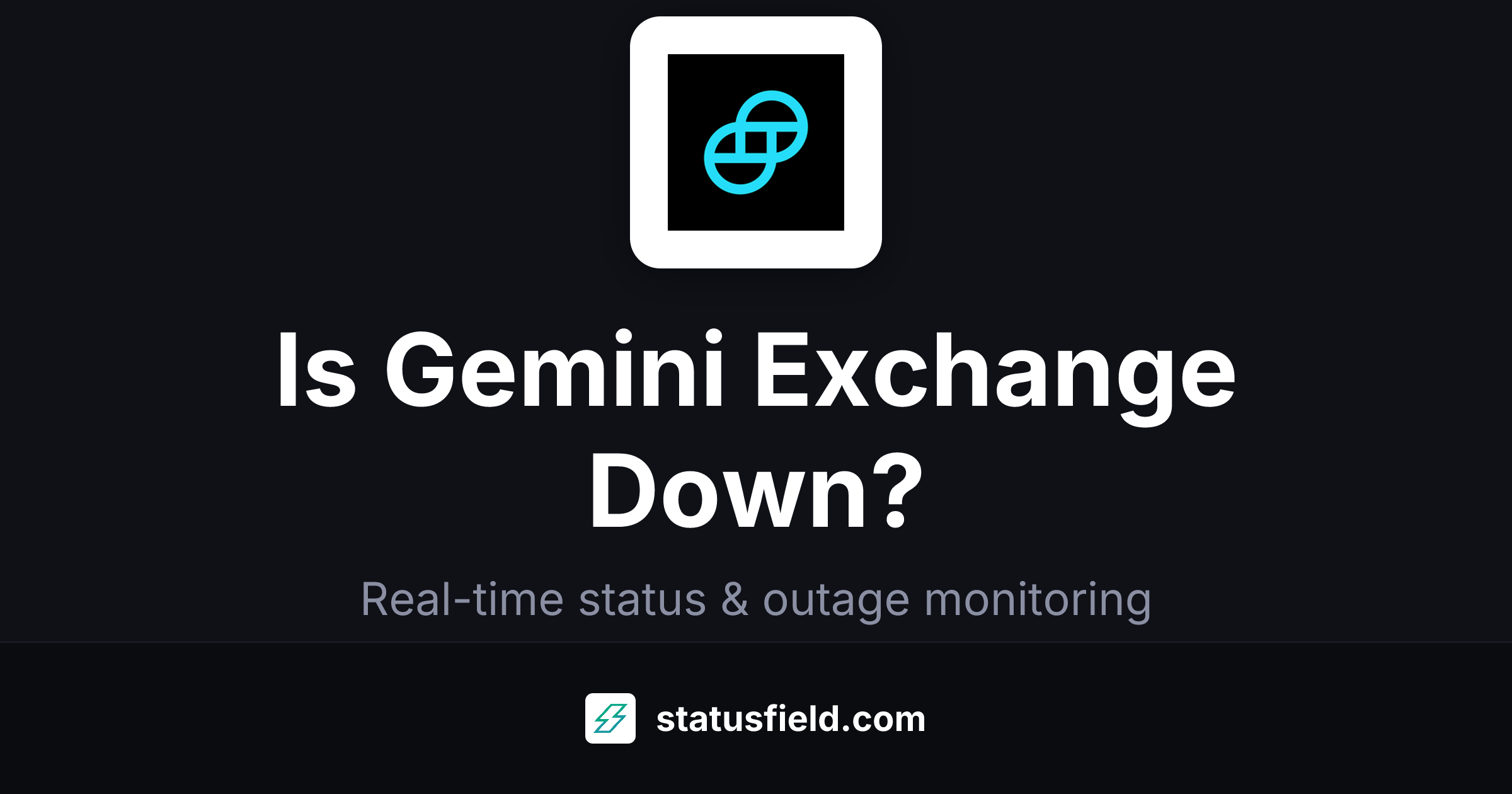 Gemini Exchange Gemini ActiveTrader™ Status — Live Health & Uptime