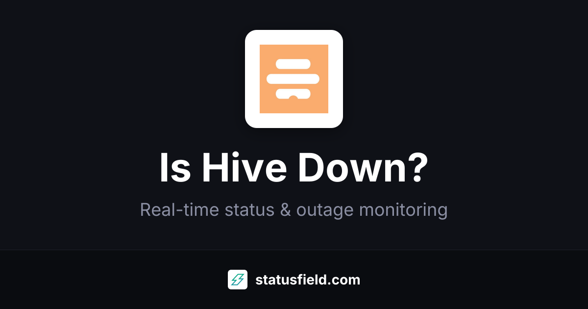 Is Hive Down? Check Live Status & Outage History
