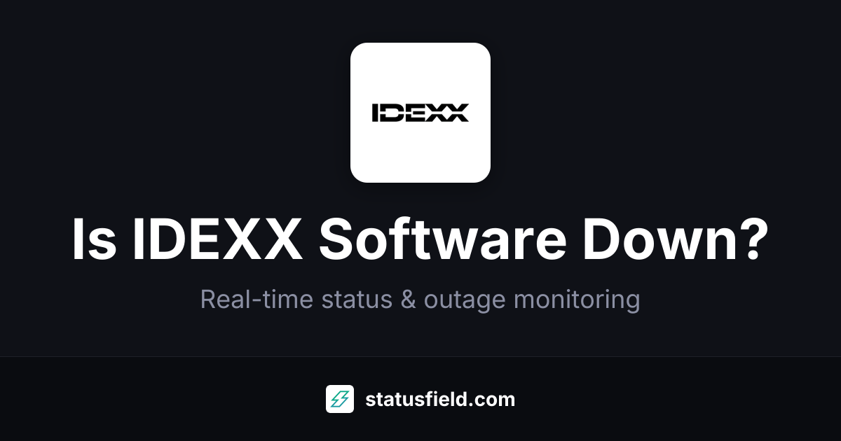 Is IDEXX Software Down? Yes — Live Outage Updates & Status