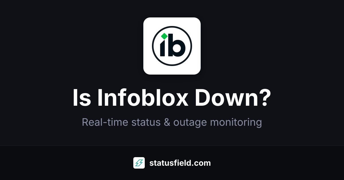 Is Infoblox Down? Yes — Live Outage Updates & Status