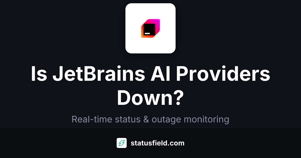 JetBrains AI Providers Status — Live Health & Uptime