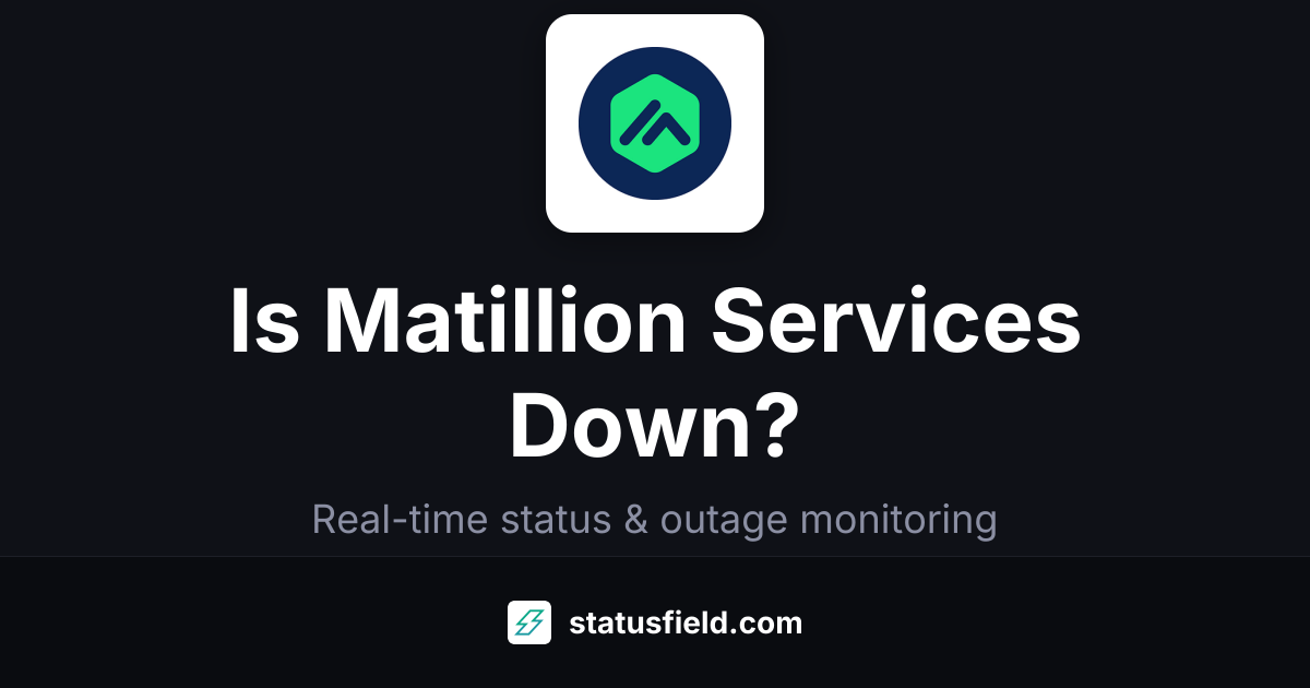 Is Matillion Services Down? Yes — Live Outage Updates & Status
