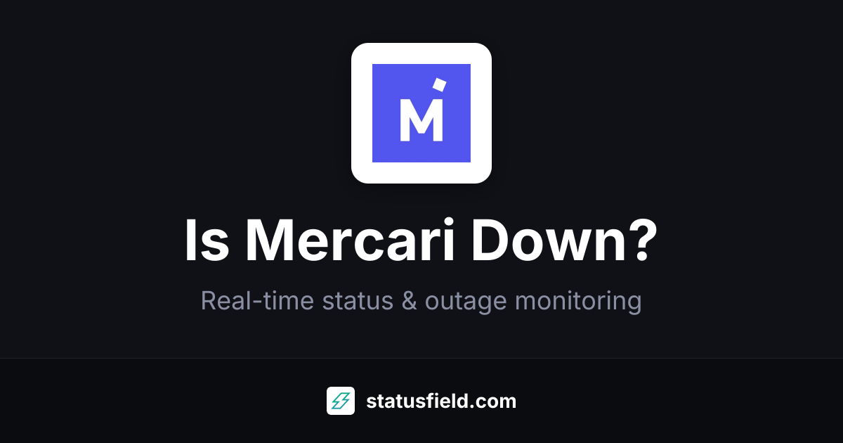 Mercari Incident History | Statusfield