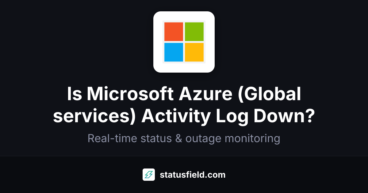 Activity Log Status — Live Health & Uptime