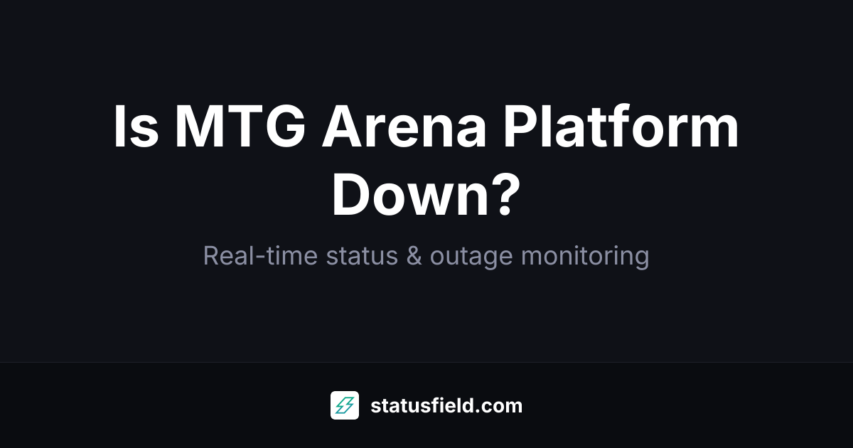 MTG Arena Platform Status — Live Health & Uptime