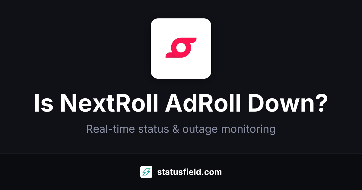 NextRoll AdRoll Status — Live Health & Uptime