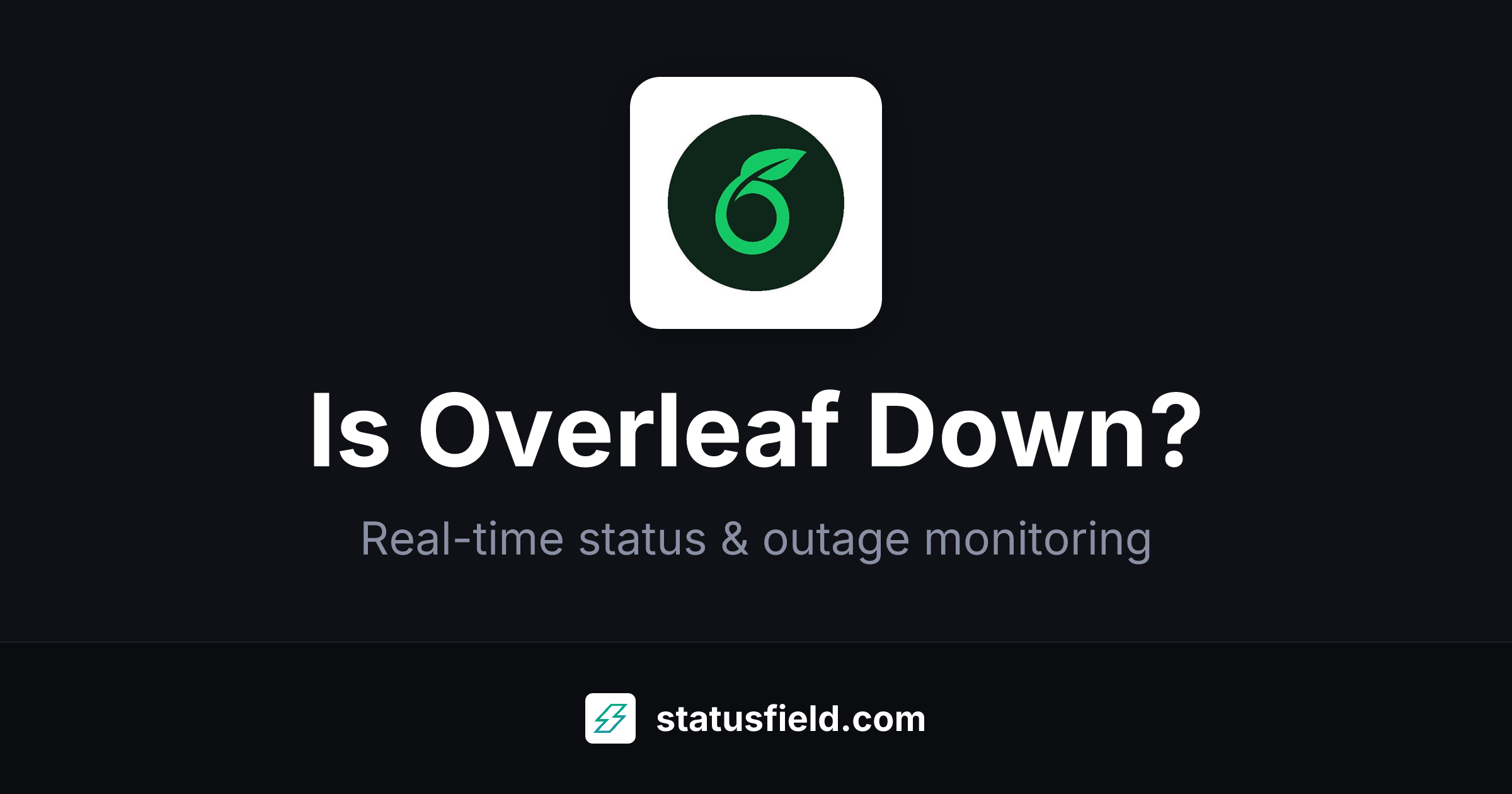Is Overleaf Down? Status & Outages | Statusfield