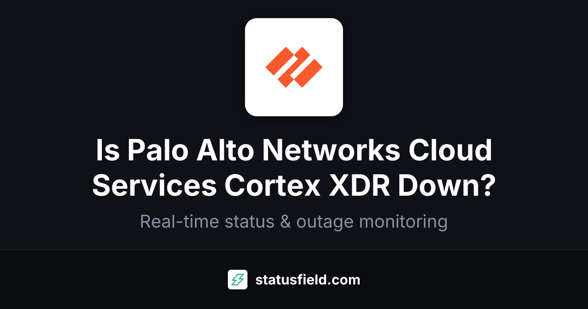 Cortex XDR Status — Live Health & Uptime