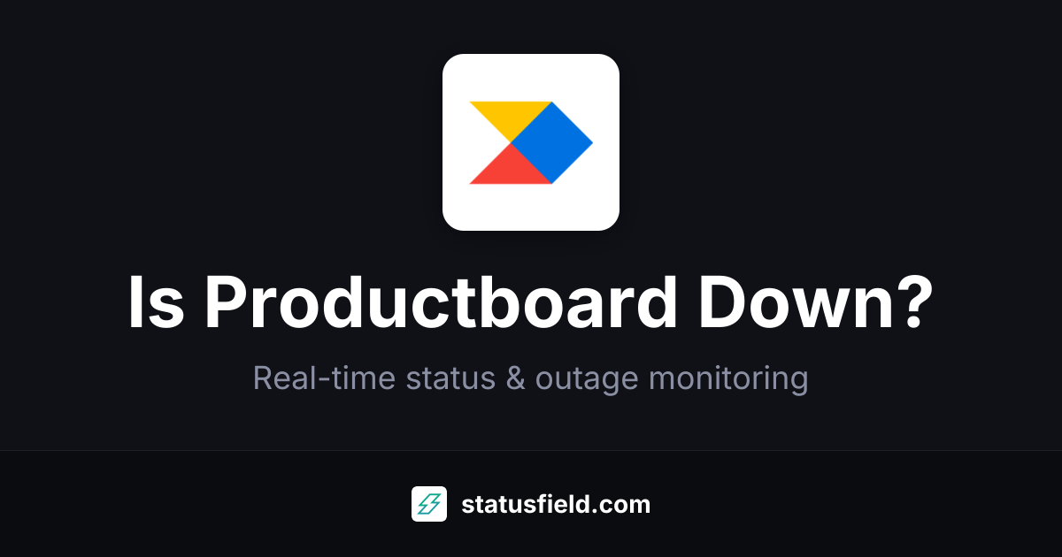 Is Productboard Down? Live Status & Outages | Statusfield