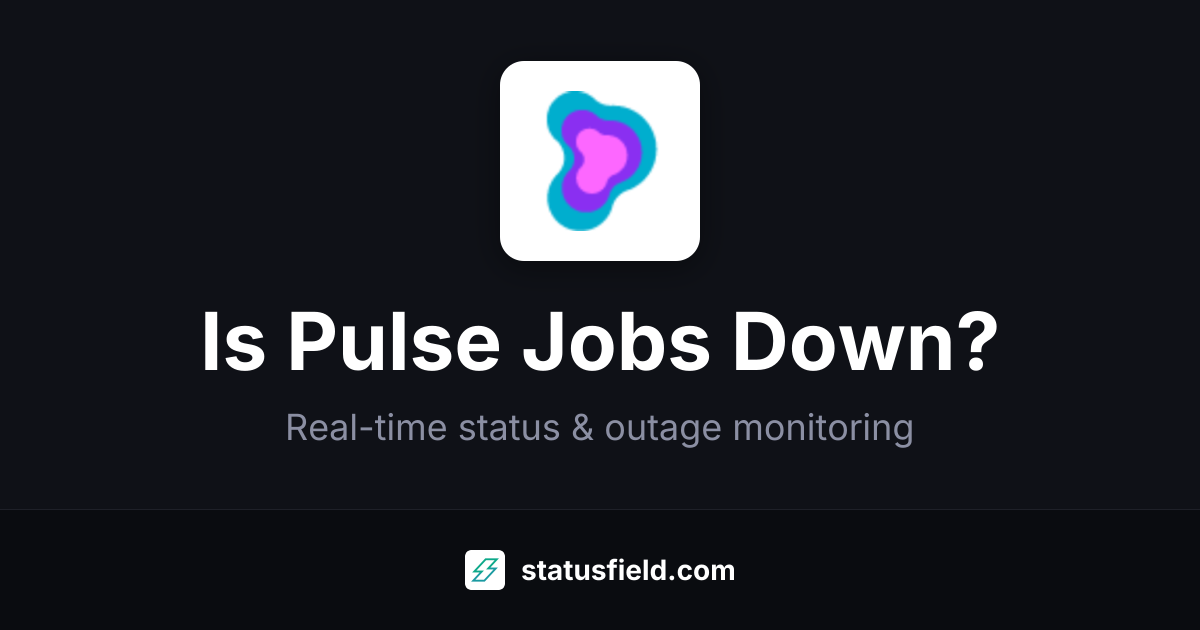 Pulse Jobs Status — Live Health & Uptime