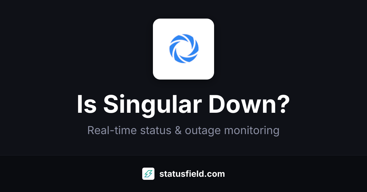 Is Singular Down? Check Live Status & Outage History