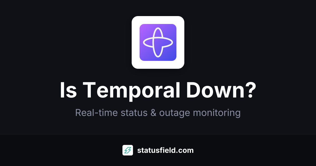 Temporal us-east-2 Status — Real-Time Health & Uptime | Statusfield