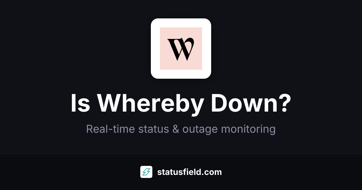 Is Whereby Down? Check Live Status & Outage History