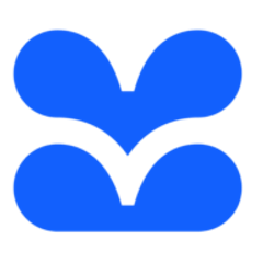 Fountain logo and current status indicator